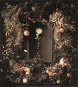 HEEM, Jan Davidsz. de Eucharist in Fruit Wreath sg USA oil painting reproduction